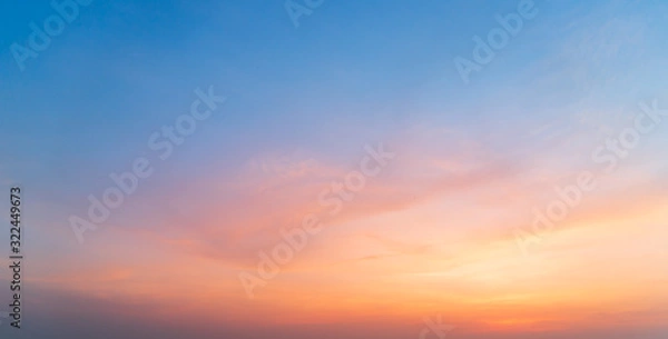 Obraz sunset over the sea background.