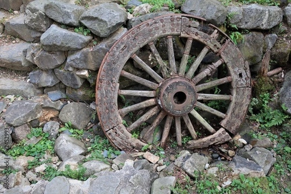 Obraz 우마차 수레바퀴