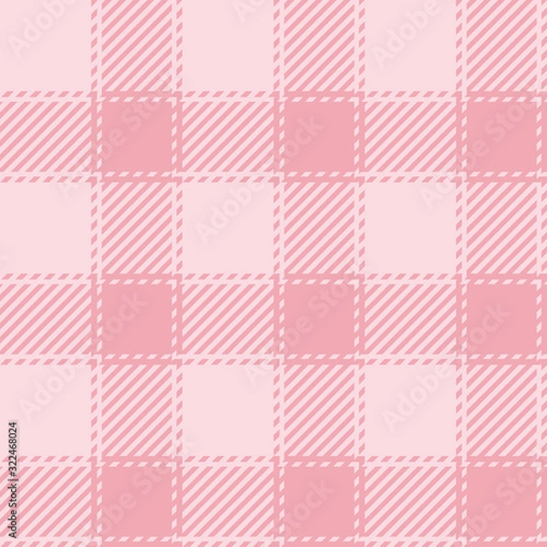 Fototapeta Pink Tartan Plaid  Seamless Patterns