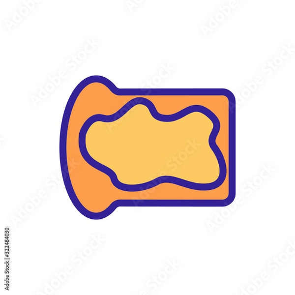 Fototapeta Nut butter icon vector. Thin line sign. Isolated contour symbol illustration