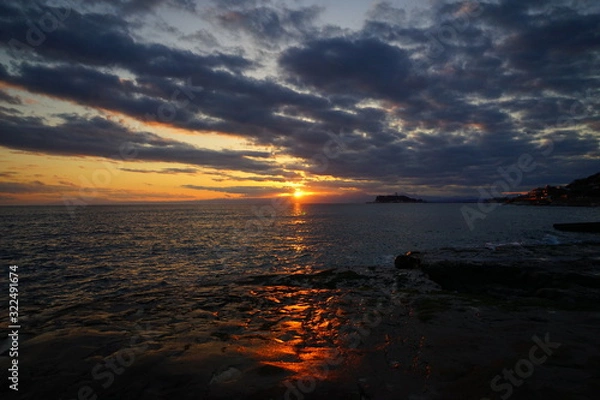 Fototapeta 稲村ケ崎　夕暮れ