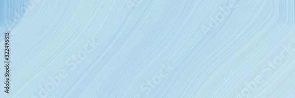 Fototapeta artistic header design with powder blue, sky blue and lavender colors. dynamic curved lines with fluid flowing waves and curves