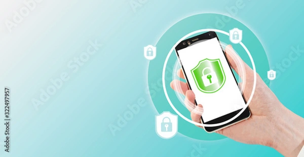 Obraz スマートフォンのセキュリティ（強固なセキュリティで個人情報を守る。）