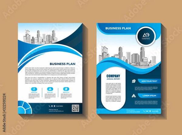 Obraz Vector Brochure modern design Layout template info graphic