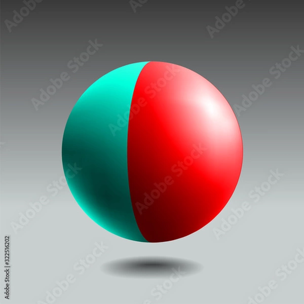 Obraz Color striped sphere