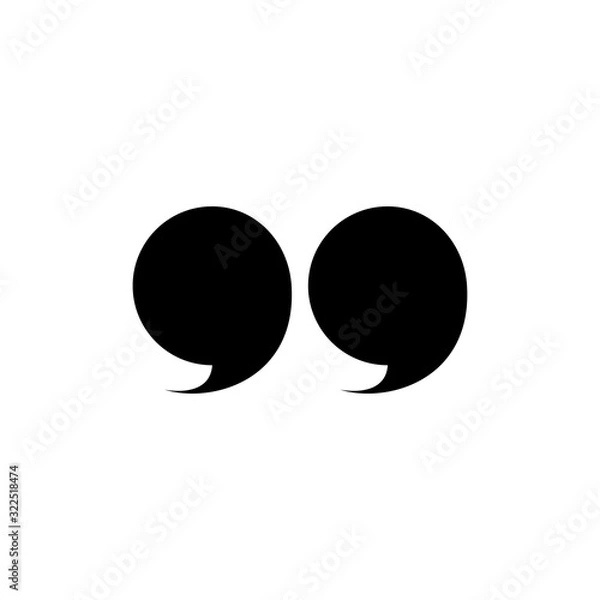 Fototapeta quote icon design vector logo template EPS 10