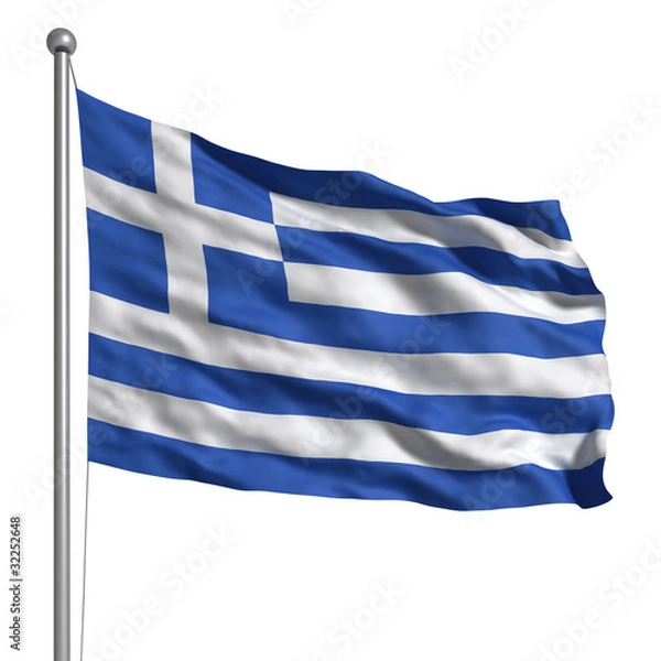 Fototapeta Flag of Greece