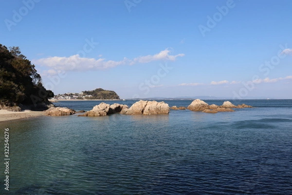 Fototapeta 愛知県　篠島　風景