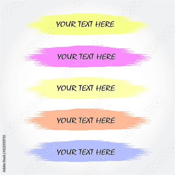 Obraz TV News Bars Set Vector