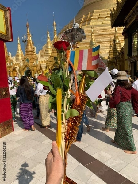 Obraz statue in temple