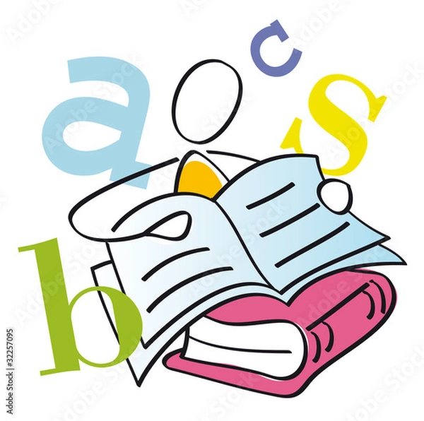 Obraz estudiante leyendo un libro