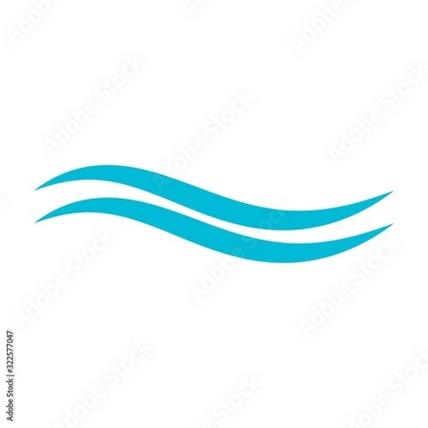 Obraz Water wave Logo