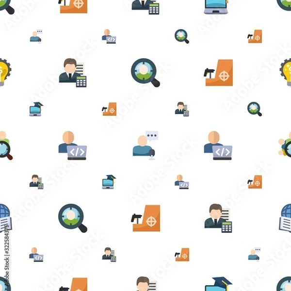 Fototapeta customer icons pattern seamless