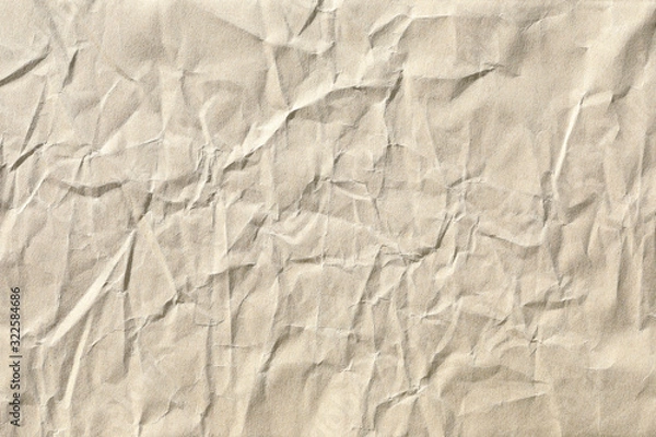 Obraz Crumpled brown paper background texture