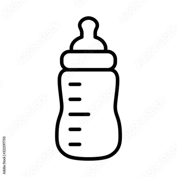 Fototapeta baby bottle icon