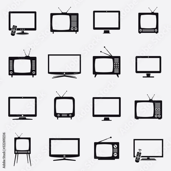 Obraz TV icons vector set