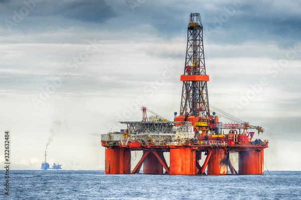 Obraz Oil platform at day