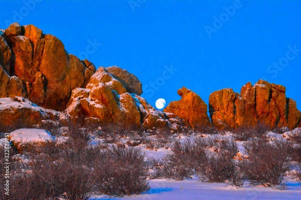 Obraz Devil's Backbone Moonrise