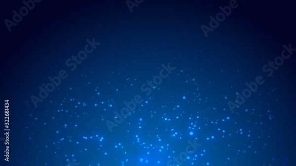 Fototapeta Dot  white blue pattern screen led light gradient texture background. Abstract  technology big data digital background. 3d rendering.