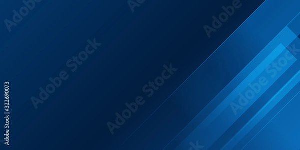 Fototapeta Modern abstract blue background with light multiply and shiny effect vector illustration. Suit for business, corporate, banner, backdrop and much more