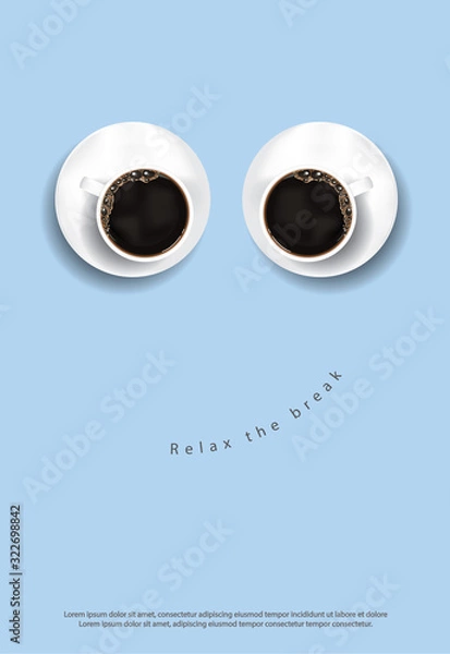 Obraz Coffee Poster Advertisement Flayers Vector Illustration