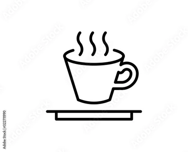 Obraz Flat line icon