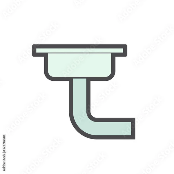Obraz floor drainage icon
