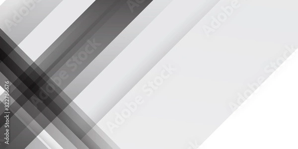 Fototapeta White Grey Line Cut Paper Abstract Background. layer element vector for presentation design. Suit for business, corporate, institution, party, festive, seminar, and talks.