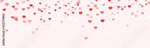 Obraz seamless confetti hearts background