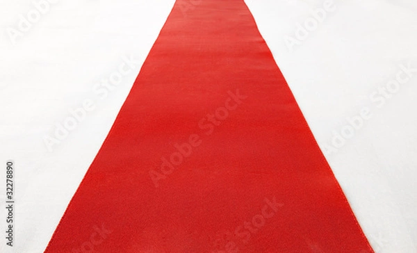Obraz czerwony dywan