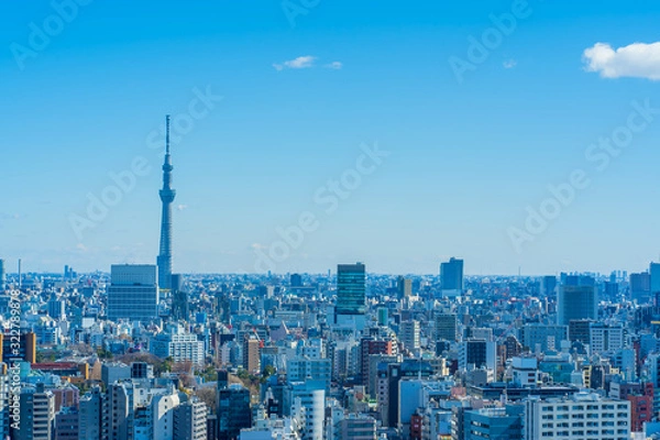 Obraz 東京 文京区から見たスカイツリー Tokyo Skytree Symbol