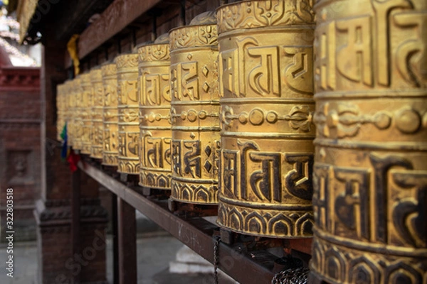 Obraz Prayer wheel Nepal