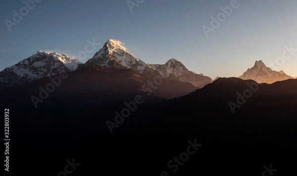Obraz Annapurna Range during sunrise