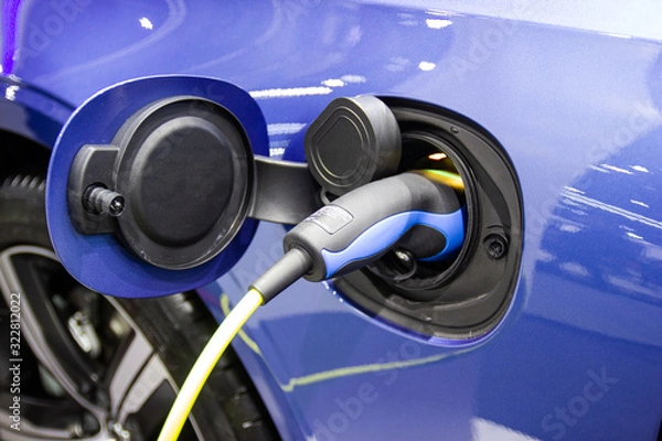 Obraz the charging the battery for the car new Automotive Innovations the power supply