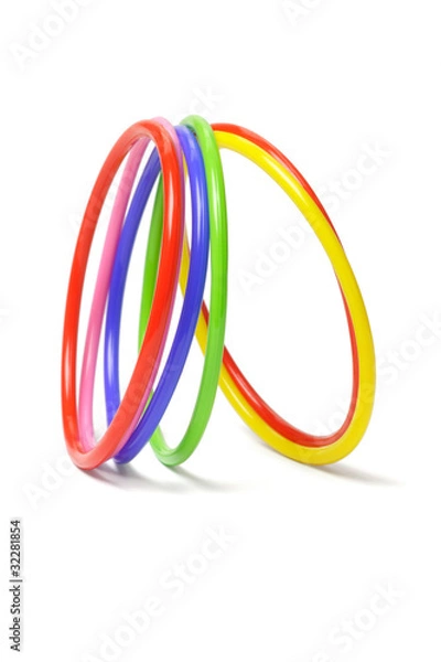 Obraz multicolor plastic bangles