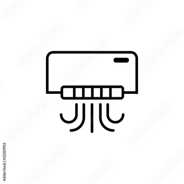 Obraz air conditioner icon vector logo template EPS 10
