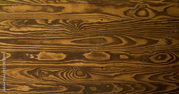 Obraz Pine boards with heavy grain