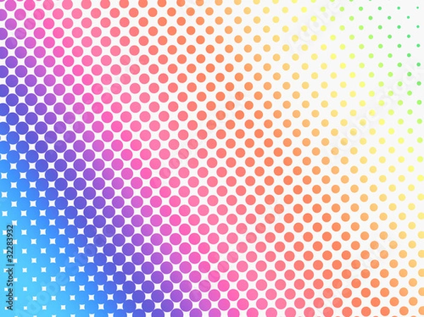 Fototapeta カラーハーフトーンパターン