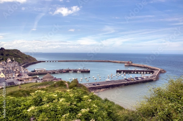Obraz Port-En-Bessin-Huppain - Vue des falaises