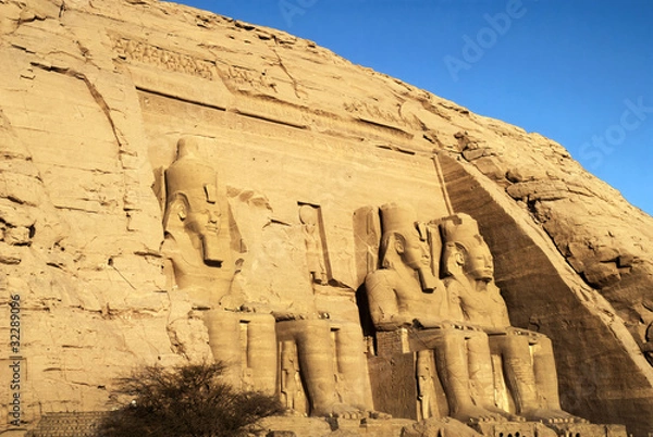 Fototapeta The Temple of Ramesses II at Abu Simbel in Southern Egypt