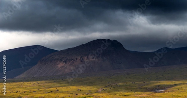 Obraz beatiful storm clouds with light