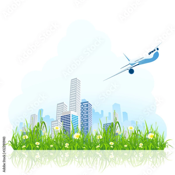 Fototapeta Green city