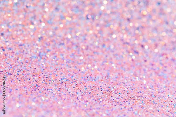Obraz Delicate shiny background with pink and purple glitter