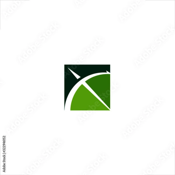 Obraz bow and arrow in square