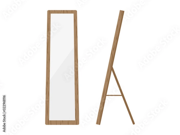 Fototapeta スタンドミラーのイラスト