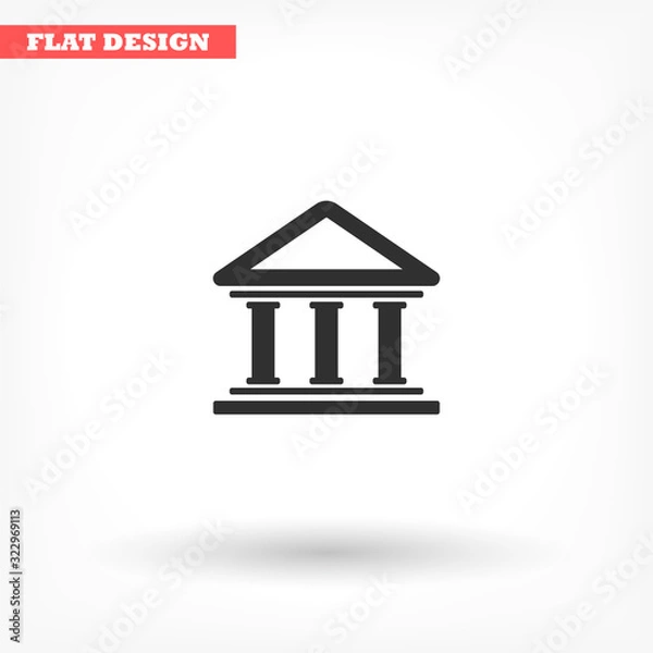 Fototapeta Bank vector icon , lorem ipsum Flat design