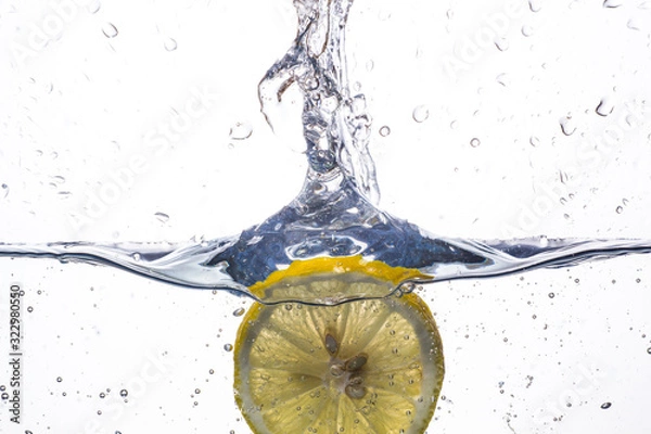 Fototapeta lime splash