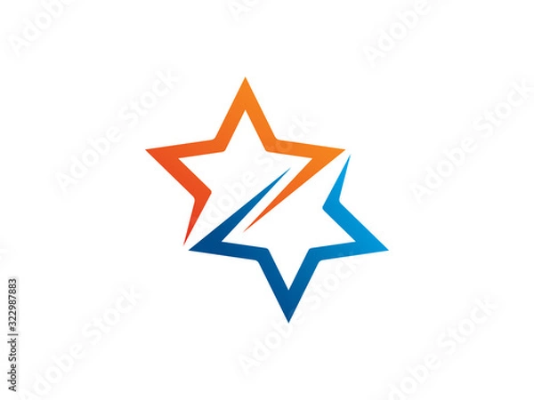 Obraz Star logo template design, icon, symbol