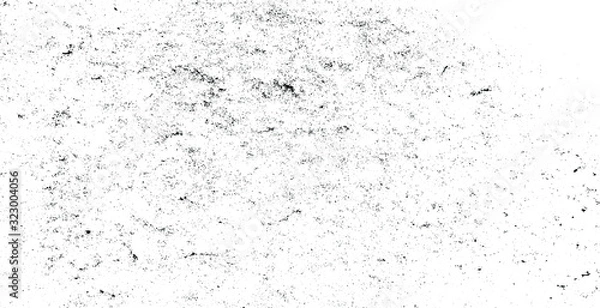 Obraz Abstract vector noise. Grunge texture overlay with rough and fine black particles isolated on white background. Vector illustration. EPS10.