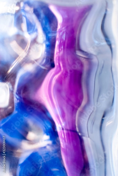 Fototapeta Abstract wavy blue purple background